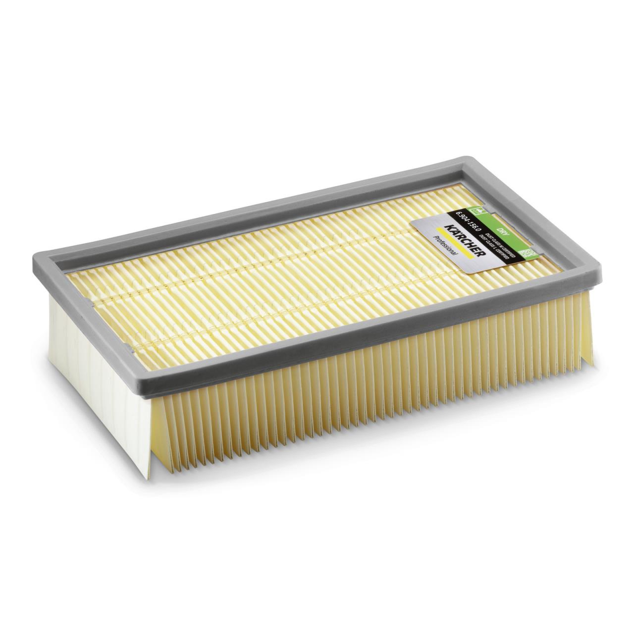 Flachfaltenfilter Dry, grünes Etikett, geeignet für NT 14/1, NT 22/1 Ap Bp