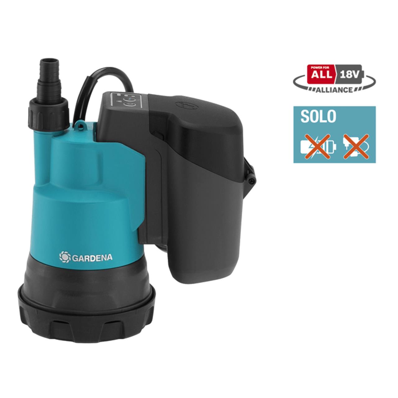 100002158 Akku-Klarwasser-Tauchpumpe 2000/2 18V P4A - Grundgerät ohne Akku und Ladegerät